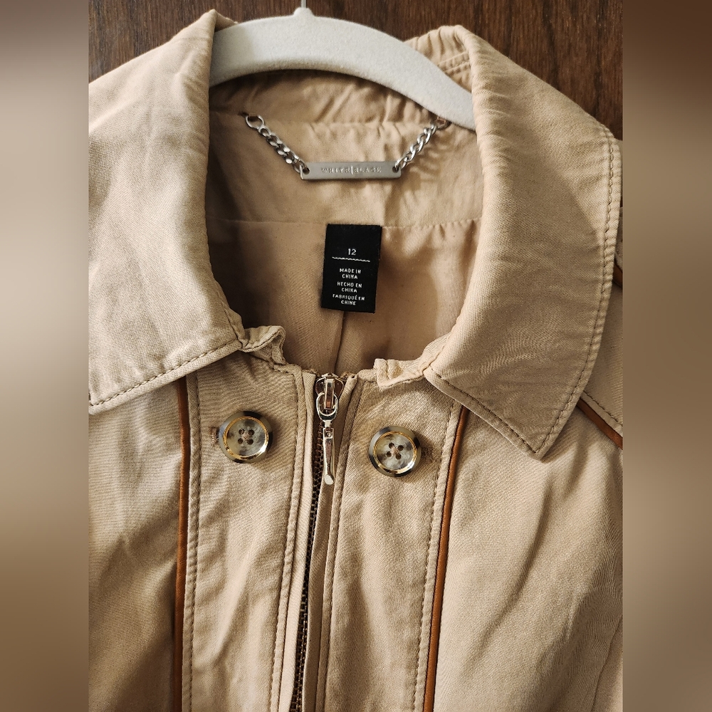 White House Black Market, Tan Blazer/Jacket, Size 12 - Picture 2 of 3